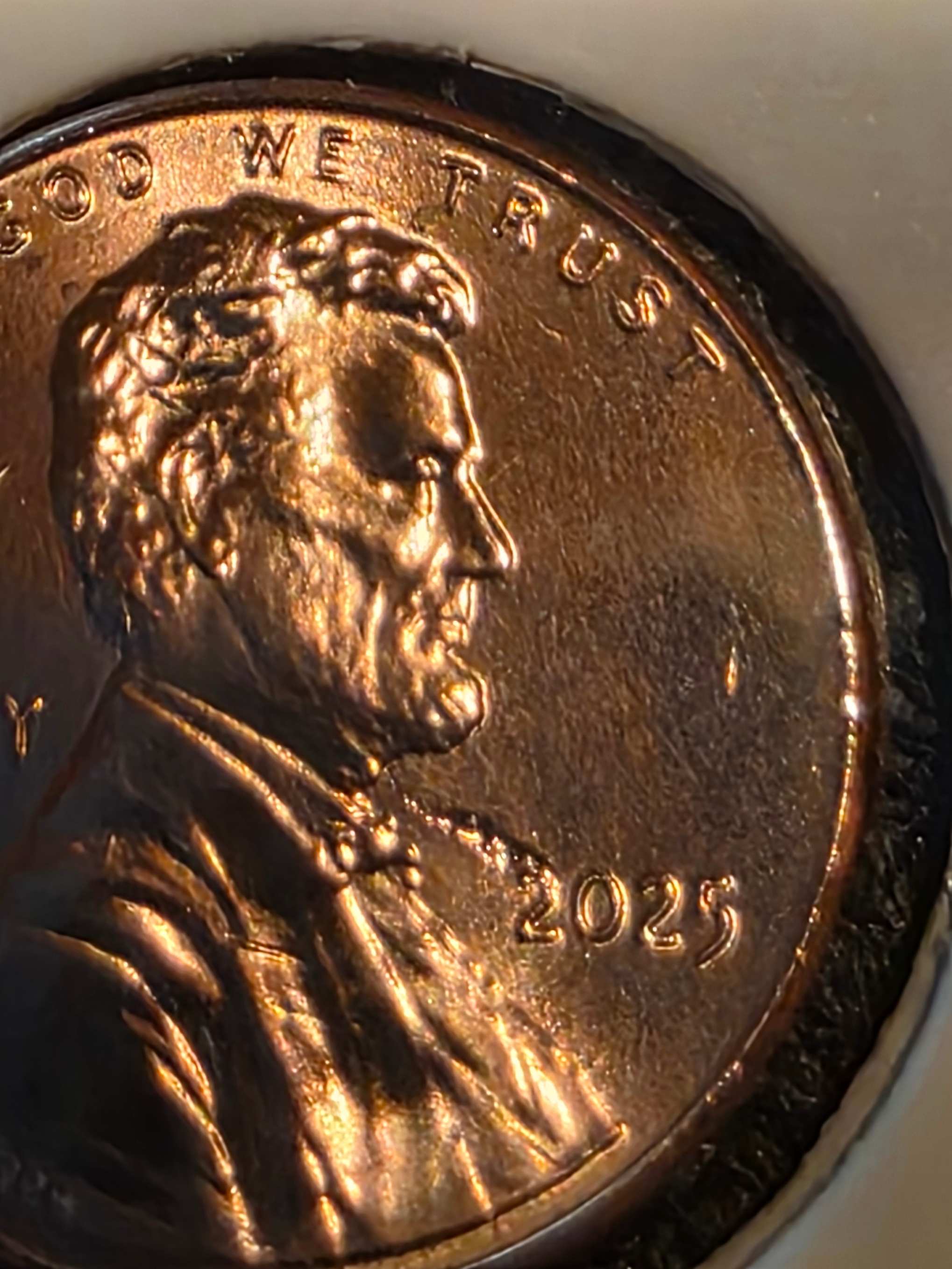 2025-P-Penny-From-New-Roll-With-What-I-Think-Are-Cud-Errors.-I-Have-More-Than-1-Of-These.